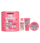 Soap and Glory Pink Gloriously Trio Gift Set Body Wash & Butter Hand Cream Boxed