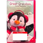 Simon Elvin Love You Lots Great Grand Son Christmas Card (Pack of 6)