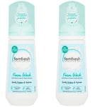 2 x FEMFRESH Foam Wash - Rose & Cotton Flower  (150ml)  **only £8.98/unit**