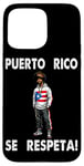 Coque pour iPhone 15 Pro Max Drapeau de Porto Rico Se Respeta Afro Boricua Crown King PR