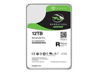 Seagate Barracuda Pro ST12000DM0007 - Disque dur - 12 To - interne - 3.5" - SATA 6Gb/s - 7200 tours/min - mémoire tampon : 256 Mo - avec 2 ans de Seagate Rescue Data Recovery