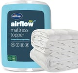 Silentnight Airflow Double Mattress Topper - Mattress Enhancer Pad with 5cm to -