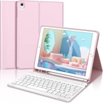 Clavier Italien Pour Ipad 9 Génération Étui Pour Ipad 10.2 Avec Clavier 2021,Avec Clavier Amovible Et Porte-Stylo,Étui Avec Clavier Pour Ipad 9/8a/7a,Ipad Pro 10.5,Ipad Air 3