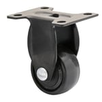 WAGNER Design - 3C - Roulette fixe/roulette de transport/roulette de meuble - noir, bande de roulement souple, diamètre Ø 25 mm, charge max. 12 kg - 01242701