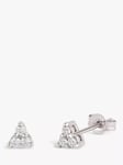 Dinny Hall Shuga White Sapphire Trillion Stud Earrings