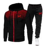 2023 Fashion Träningsoverall För Män Hoodie Fitness Gymkläder Män Löpset Sportkläder Jogger Herr Träningsoverall Vinterdräkt Sport black an R M