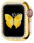 Apple Watch Serie 4/5/6/SE/SE2 Cover Diamond Case - 44mm - Guld