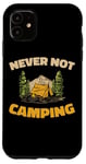 iPhone 11 Campsite Tenting Campground Camp Campfire Tent - Camping Case