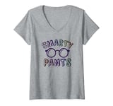 Womens Funny Little Mr SMARTY PANTS School Alumni I'm So Ready V-Neck T-Shirt