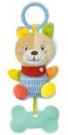 Baby Clementoni 17443 Lovely Dog Rattle Plush Toy 0+ Months Washable