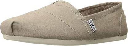 Skechers Femme Bobs Plush-Peace & Love Sandale Cage Espadrille, Taupe, 37.5 EU