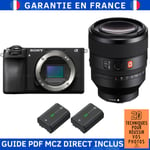 Sony Alpha 6700 ( A6700 ) + FE 50mm f/1.2 GM + 2 Sony NP-FZ100 + Guide PDF MCZ DIRECT '20 TECHNIQUES POUR RÉUSSIR VOS PHOTOS