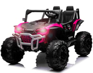 Honda Talon 1000R elbil för 2 barn 24V m/gummihjul + lädersäte Pink