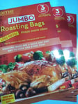 9 Jumbo Roasting Bags. Turkey, chicken, beef etc Large 55x60cm oven & microwave