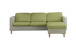 Estoralis | Borneo | Housse d'assise et de Dossier pour canapé et Fauteuil | Tissu Super élastique C/ 05 Vert | Taille XL (Entre 50-85 cm x 130-185 cm et 10-20 cm de Haut) | Super réglable