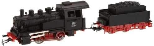 Piko 50501-Locomotive à Vapeur H0 avec tendeur de remorquage, 50501, Noir