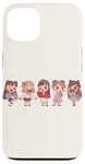 iPhone 13 Cute Manga Chibi Girls In Different Moods Case