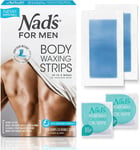 Nads For Men Ready to Use Body Wax Strips, Wax Strips Men, Mens Hair Removal,