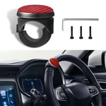 deemars Bouton de Volant Spinner, Boule Rotative de Bouton de Volant de 360 Degrés, Accessoires Universels D’Aide de Conduite de Voiture pour Voitures, Camions, Bateaux (Rouge)