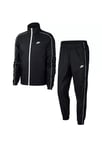 NIKE SPORTSWEAR WOVEN WINDBREAKER TRACKSUIT BLACK / WHITE MENS SIZE XL LOOSE FIT