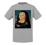 T-Shirt Enfant Mona Lisa La Joconde Fernando Botero Peinture Portrait Grosse Dame