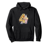 4th Birthday Movie Magic Popcorn Family Matching Costume Pullover Hoodie