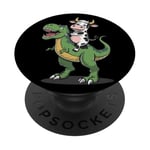 T-Rex vache PopSockets PopGrip Adhésif