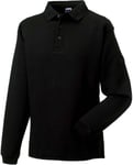 Sweat-Shirt Col Polo Pour Homme - R-012m-0 - Noir