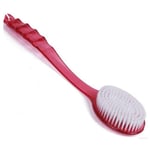 Brosse rouge avec Long Manche pour Masser Frotter le Dos Douche Bain Aide pour le Lavage