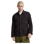 G-STAR RAW Men's 4-piece overshirt Field jacket, Black (dk black gd D25207-D752-B564), S