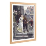 Big Box Art Framed Print of Edmund Leighton Call to Arms Design | Wall Art Picture | Home Decor for Kitchen, Living, Dining Room, Bedroom, Hallway, Office, Oak, A2 / 24.5x18 Inch / 62x45cm