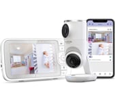 HUBBLE Nursery Pal Dual Vision 5" Smart Baby Monitor - White