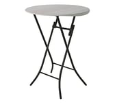 Lifetime Table Pliante de Bistro 0,84 m, Ronde, Blanche