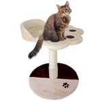 Mobiclinic® Pets, Griffoir pour Chat, Oliver, 47x40x47 cm, Arbre à griffer, Jouet pour Chat, Base Souple et rembourrée, Supporte jusqu'à 10 kg, Corde en sisal pour Les Petits, Peluche, Beige