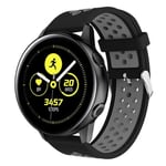 Samsung Galaxy Watch Active kaksivärinen kestävä ranneke - Musta / Harmaa