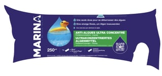 Anti algues ultra concentré 250ml 60M3 traitement eau piscine MARINA