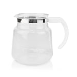 Nedis - Glas Kaffe Kande | Kompatibel med: Moccamaster K / KB/ 1 0PL / Excellent 10S | 1.2 l | Hvid - KACM100CPWT