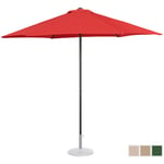 Uniprodo Aurinkovarjo suuri - punainen kuusikulmainen Ø 270 cm