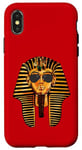 Coque pour iPhone X/XS King Pharaoh Tutankhamun Sunglasses King Tut Sunglasses