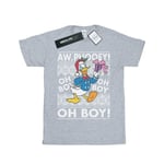 Disney Dam/Damer Donald Duck Jul Fair Isle Bomull Boyfriend T-shirt Sports Grey M