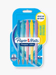 Paper Mate Flexgrip Ultra Retractable Ballpoint Pens, Pack of 5, Multi