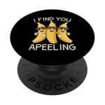 Jeu de mots drôle à la banane, je te trouve séduisant PopSockets PopGrip Adhésif