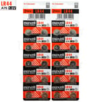 20 X MAXELL LR44 Piles Alcalines 1.5V A76 AG13 303 357 L1154 SR44 Paquet De 2