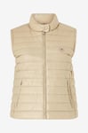 Tommy Hilfiger Curve - Dunväst Crv UL Down Mock NK Vest - Beige