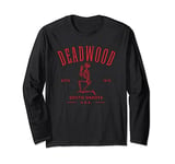 Deadwood South Dakota USA Skeleton Design Long Sleeve T-Shirt