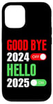 Coque pour iPhone 15 Pro Goodbye 2024 Hello 2025 Happy New Year 2025 Family Matching