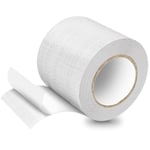 PE Ruban de Bâche, Ruban de Réparation pour Bâches en Tissu, Patchs de Bâche, 5M*8CM, pour Bâche de Camion, Auvent, Tente, blanc