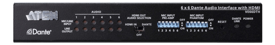 ATEN Dante VE66DTH - video/lyd-forlenger - HDMI