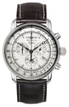 Zeppelin 7680-1 100 Jahre Quartz Chronograph (42mm) Silver Watch