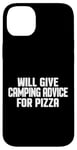 Coque pour iPhone 14 Plus Le camping-car amusant donnera des conseils de camping pour la pizza